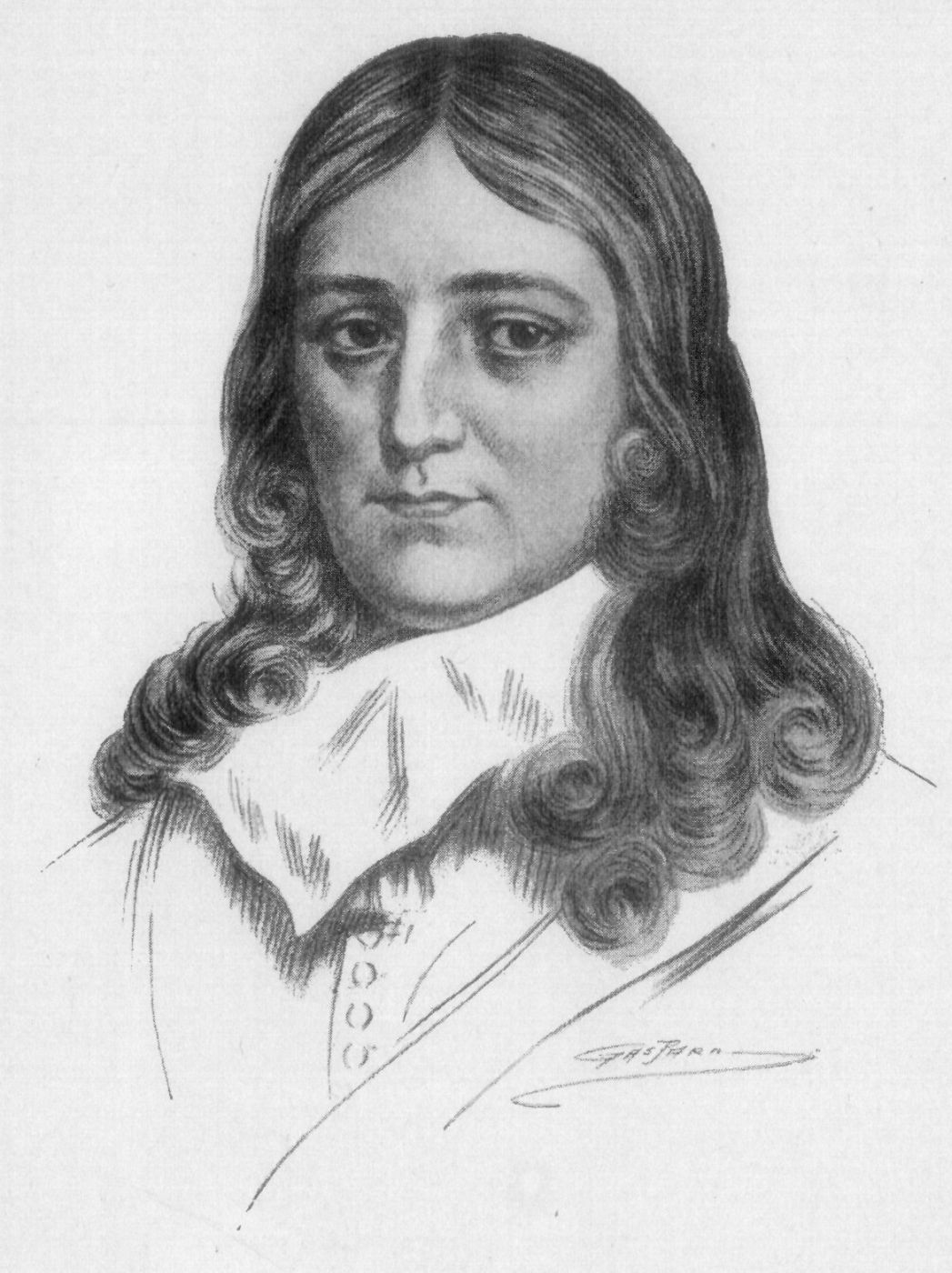 sketch of John Milton